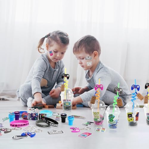 LiYiQ 292 Pcs Video Game Party Favors Set