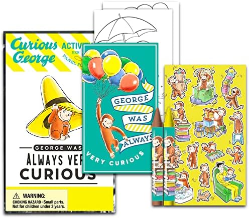 Curious George Mini Party Favors Set for Kids