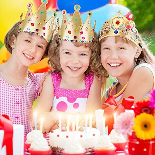 Civaner 17 Pcs Princess Party Crowns DIY Craft Kit