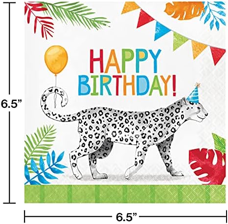 Party Animals Happy Birthday Napkins 48 ct