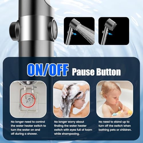 High Pressure Handheld Shower Head with Filter