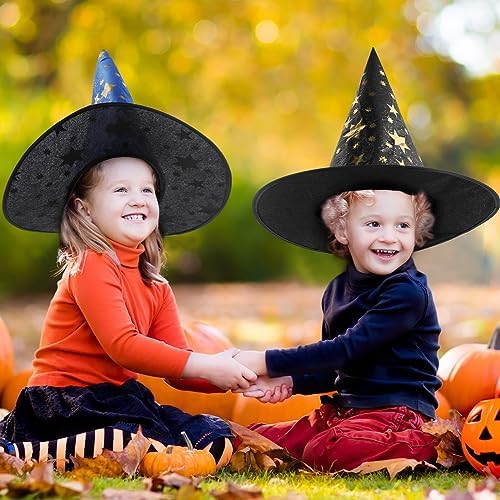 FOIMAS 6 Pack Witch Hats for Kids Halloween