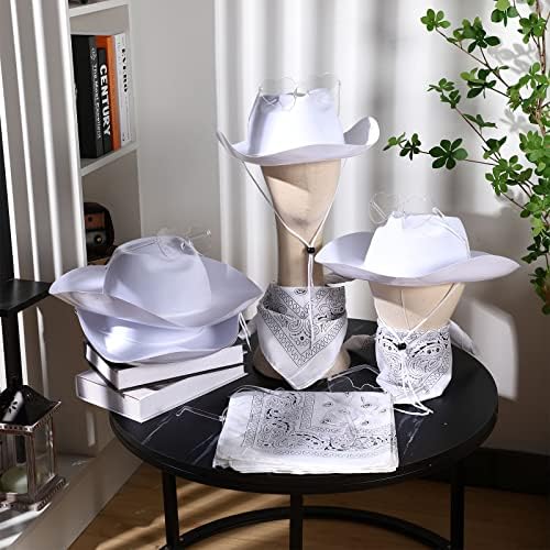 Newcotte 18 Pcs Western Cowboy Hat Set