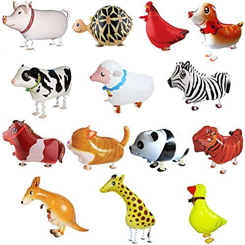 SOTOGO 14 Piece Animal Balloons for Kids Party Decor