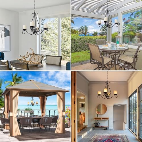 Battery Operated Chandelier for Outdoor Decor