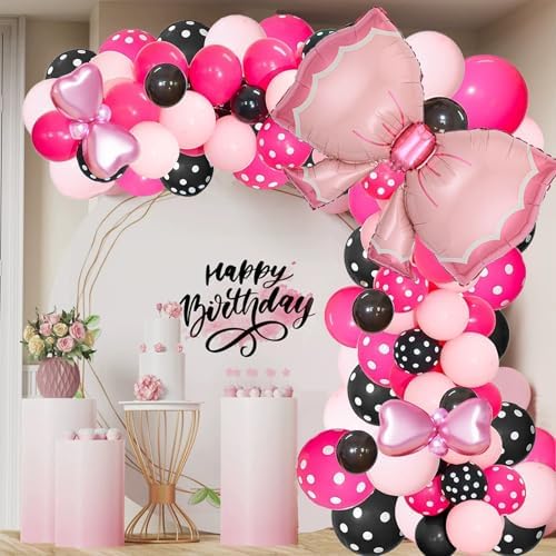 Pink Theme Birthday Balloons Garland Arch Kit 143Pcs