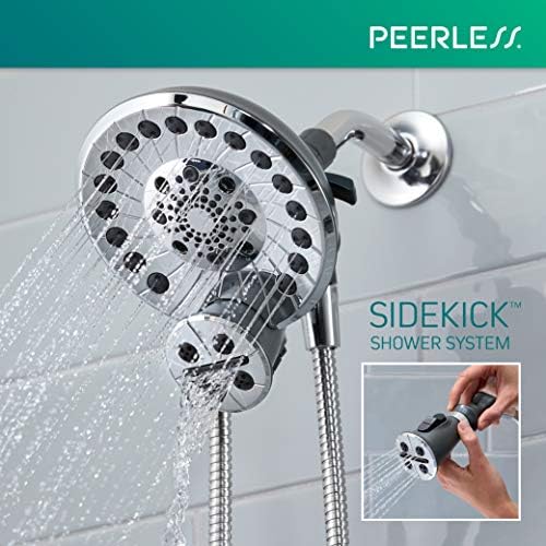 Peerless Sidekick Touch-Clean Shower Head with Handheld Wand and Hose