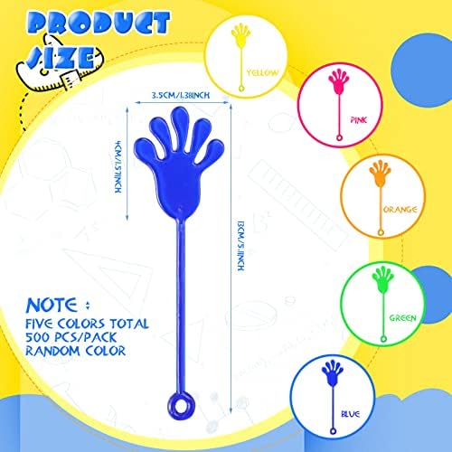 Chivao 500 Pcs Mini Stretchy Sticky Toys 1 14 Inch