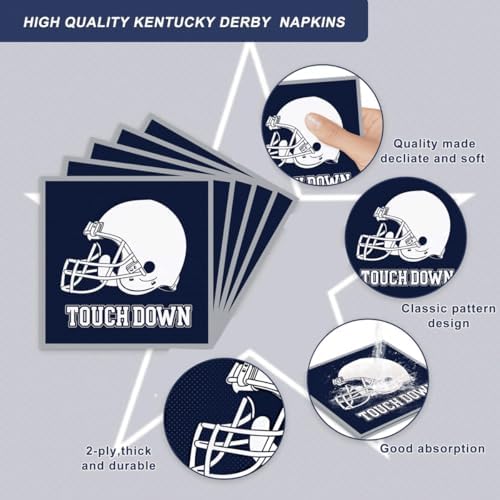 122PCS Football Party Tableware Set for 20 Guests