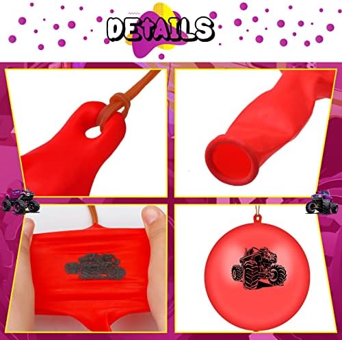 Jerify 36 Pcs Truck Punch Balloons Party Decorations