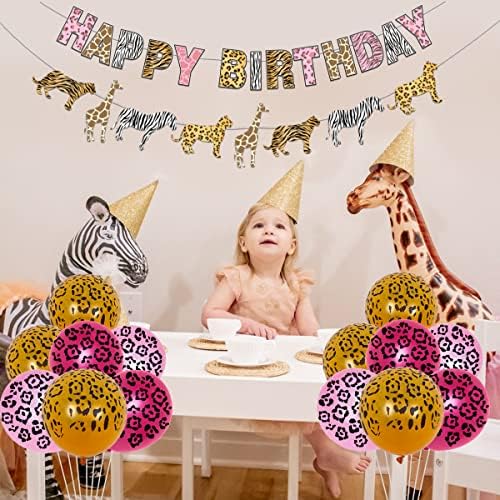 36 Piece Leopard Print Balloons for Birthday Party Decorations