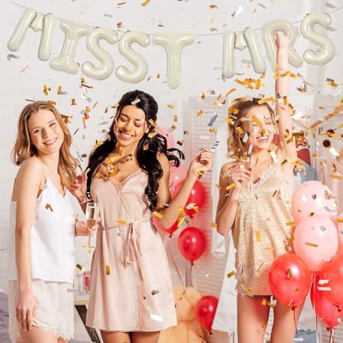 TONIFUL 16 Inch Cream White Letter Balloons Set A-Z 26 Pcs