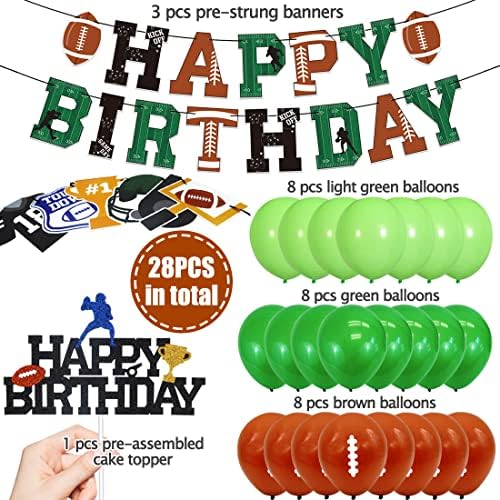 Football Birthday Decorations Pack - Touchdown Party Essentials