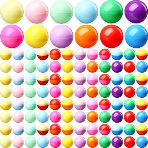 120 Pcs 2 Inch Colored Gumball Machine Capsules