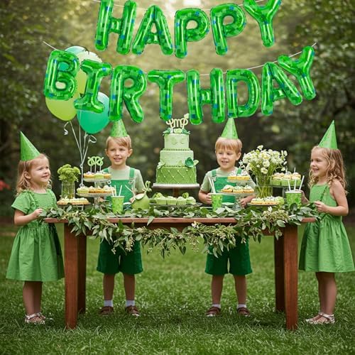 Vuzvuv Happy Birthday Balloon Banner Set