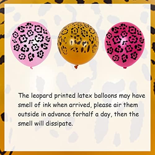 36 Piece Leopard Print Balloons for Birthday Party Decorations