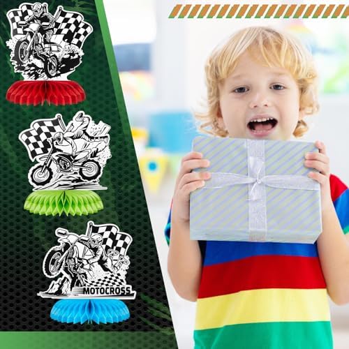 Zonon 9 Piece Dirt Bike Party Decorations