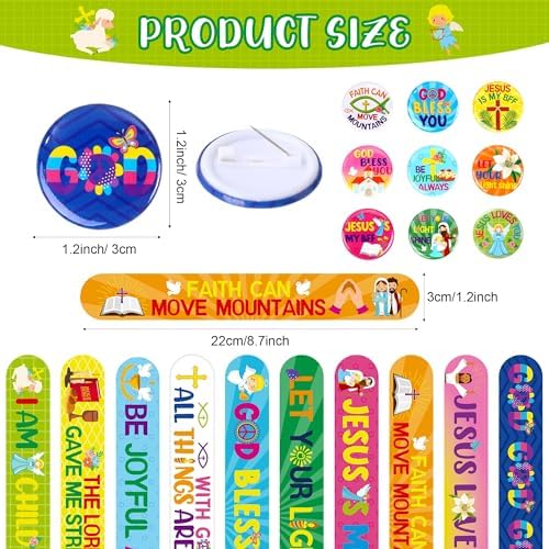 Frienda 120 Pcs Christian Party Favors Multi-Item Set