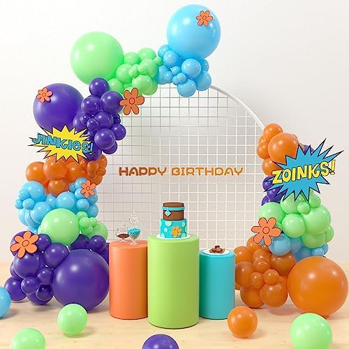 Cartoon Dog Balloon Arch Kit - 145 Pcs for Kids Birthday Party