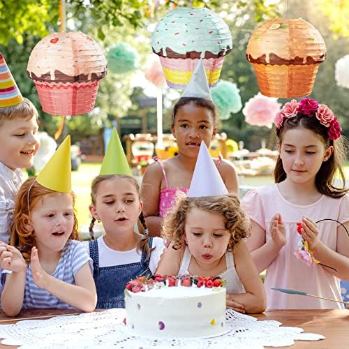 Riakrum 6pcs 12 Inch Candyland Paper Lanterns