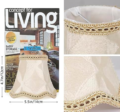 Modern European Clip-On Drop Light Wall Lamp Shade 6-Pack Brown Mug