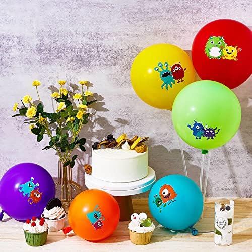Civaner 60 Piece Monster Foil Balloons 6 Styles