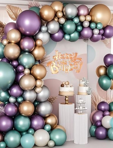 Chrome Metallic Balloons 66 Pack for Party Decorations