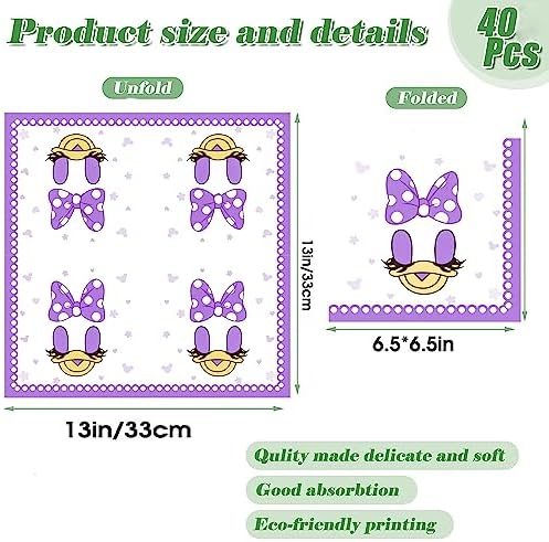 40PCS Pink Minnie Mouse Party Napkins