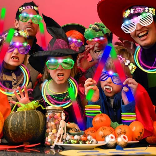 136pcs Glow in the Dark Party Favors Set