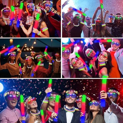 136pcs Glow in the Dark Party Favors Set