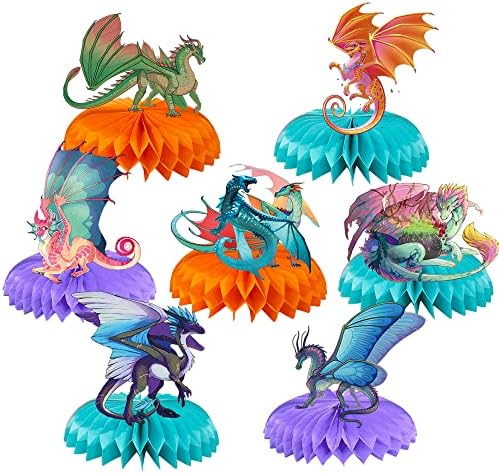 7 Pcs Wings of Fire Birthday Decorations with LED Light