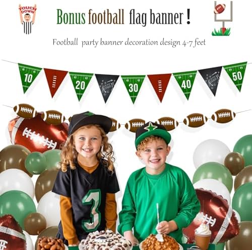 Football Party Decorations Kit 120PCS