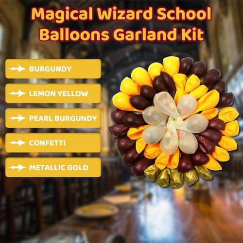 Amandir Magical School Balloons Arch Garland Kit 170Pcs