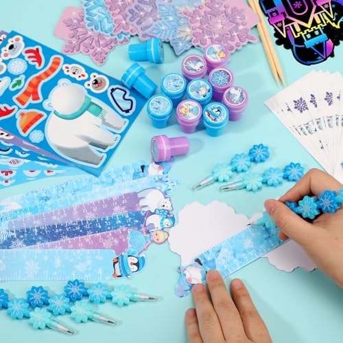 BenLouis 108Pcs Frozen Themed School Party Favors Set