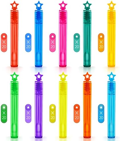SpringFlower 200 Piece Mini Bubble Wands Party Favors