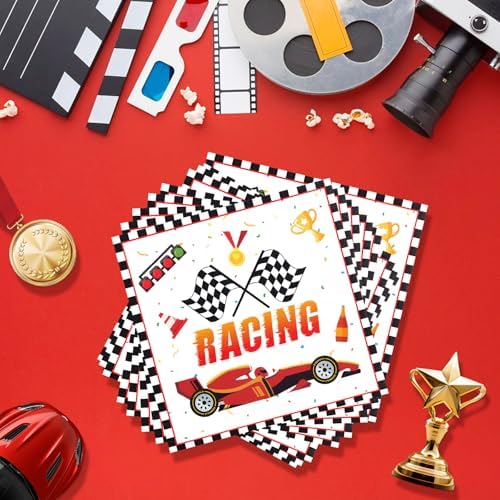 Racing Car Napkins for Birthday Parties