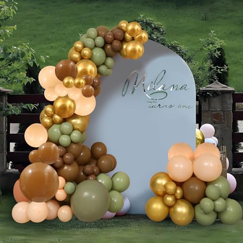 BoKin Cute Woodland Animal Balloon Arch 127Pcs Set
