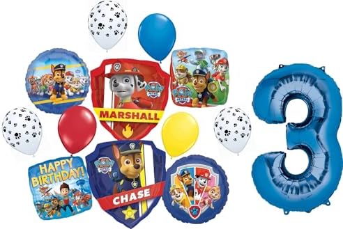 Anagram 3rd Birthday Police Rescue Balloon Decorations