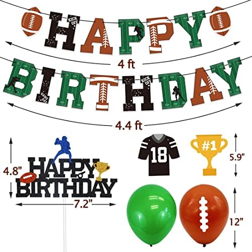 Football Birthday Decorations Pack - Touchdown Party Essentials