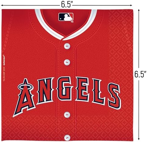 Angels Red Luncheon Paper Napkins - 65 Pack of 36