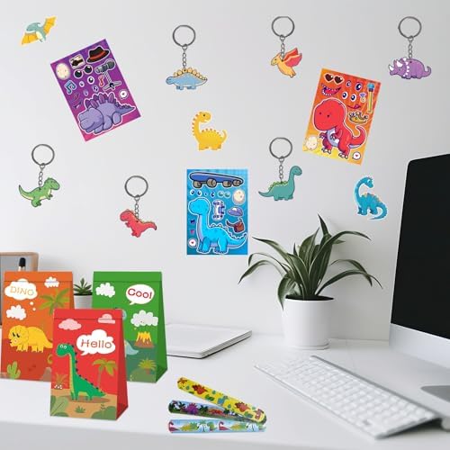 Kanpiaote Dinosaur Party Favors 12 Pack for Kids