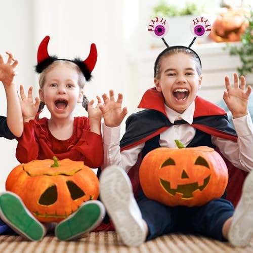 Aodaer 9 Pack Halloween Glitter Headbands Set
