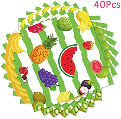 40pcs Fruit Pattern Paper Napkins for Summer Parties