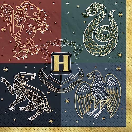 Harry Potter Hogwarts United Paper Napkins - Pack of 16