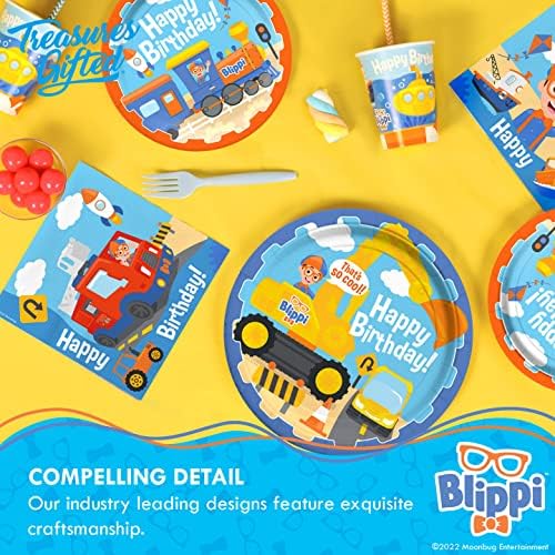 Treasures Gifted Blippi Themed Napkins Pack of 16