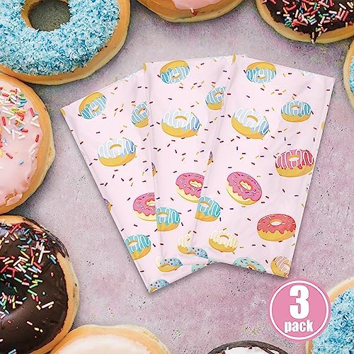 3 Pcs Donut Tablecloth 51x86 Inch Party Decor