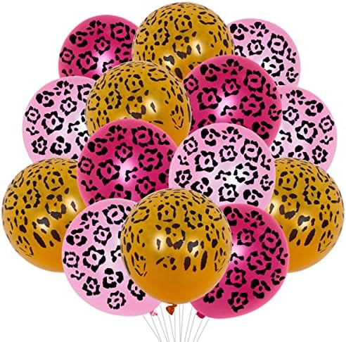 36 Piece Leopard Print Balloons for Birthday Party Decorations