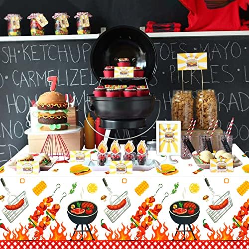 PHOGARY 3 Piece BBQ Table Covers for Parties