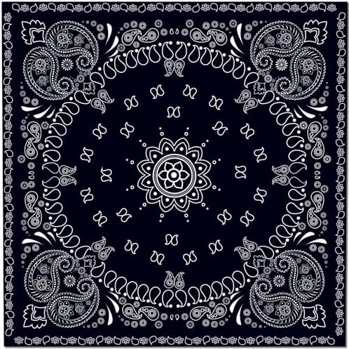 40Pcs Black Bandana Napkins Western Party Decor Set