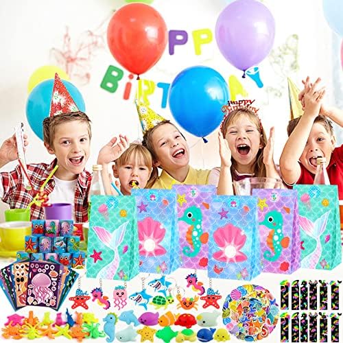 ANPHILE Under Sea Party Favors 134 Pieces Multi-Item Pack